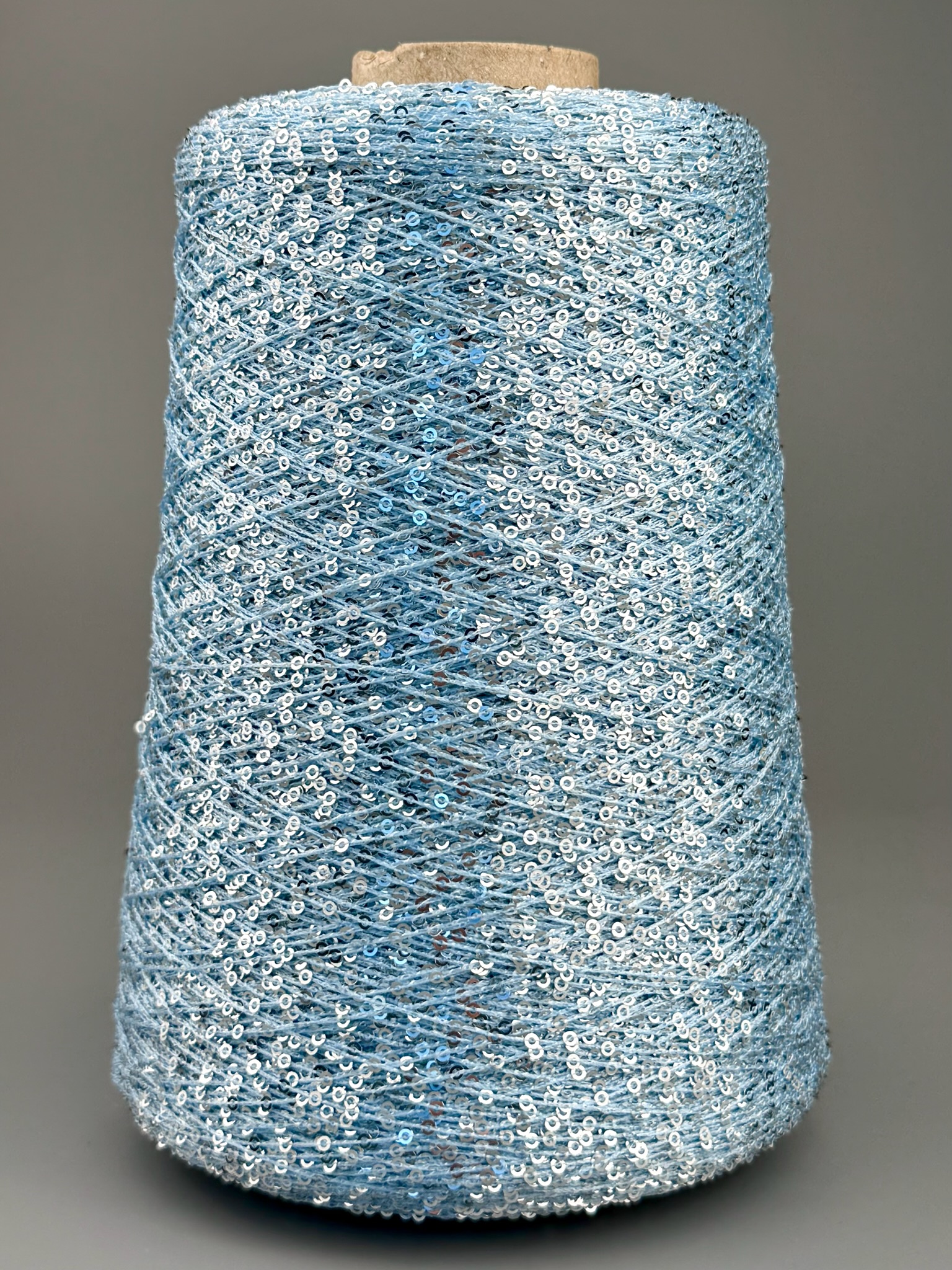 Cofil Antares Special – Fil décoratif à paillettes col. Bleu Glacier Argent photo 2